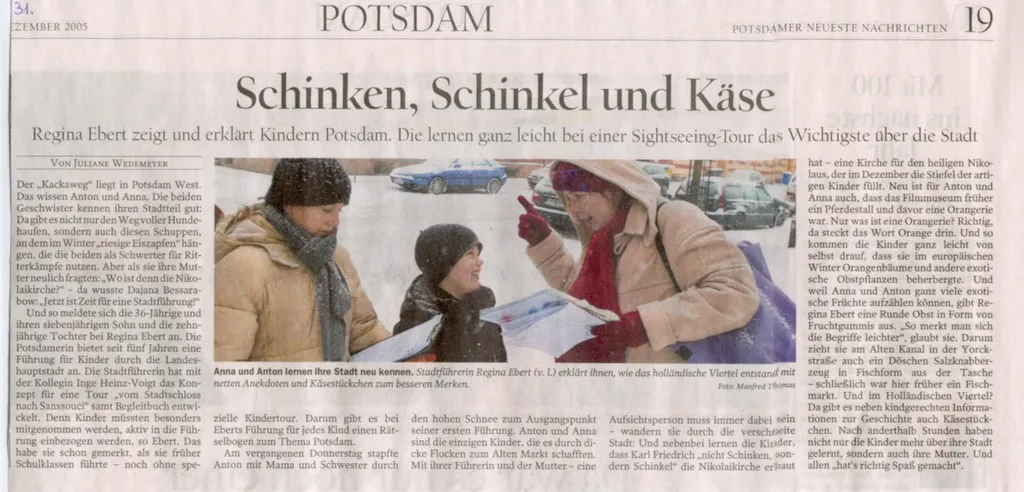 Kindertour Potsdam Regina Ebert