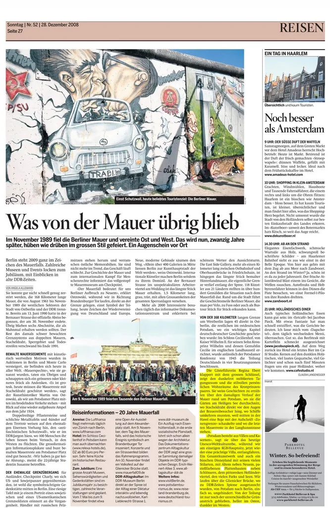Was von der Mauer übrig blieb Führung Regina Ebert