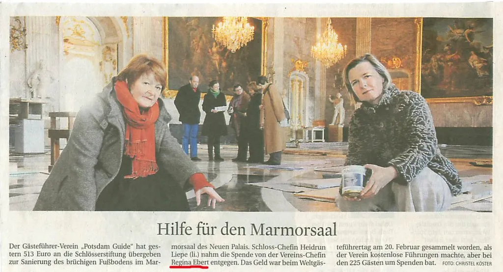 Marmorsaal Neues Palais Regina Ebert
