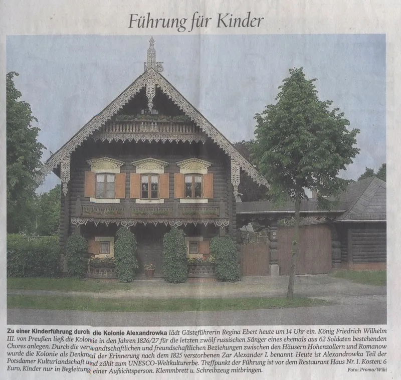 Kinderführung Regina Ebert Alexandrowka Potsdam