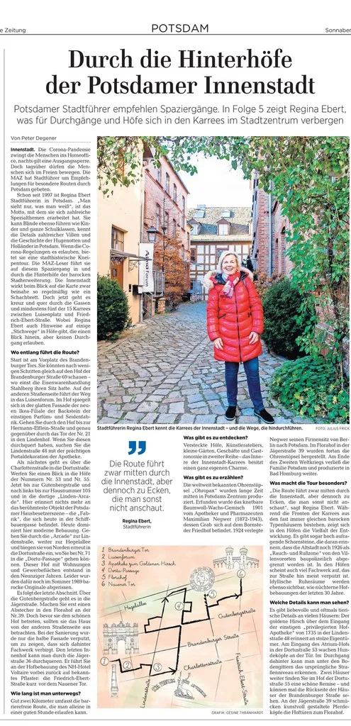 durch die Hinterhoefe der Potsdamer Hinterstadt