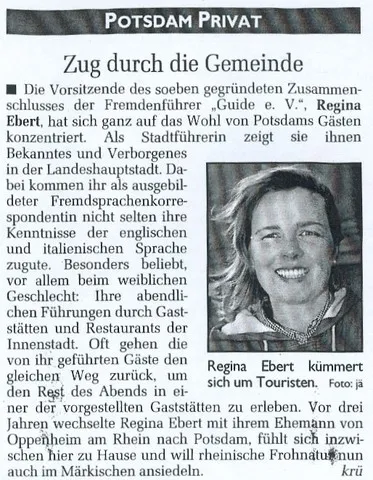 Zug durch die Gemeinde Regina Ebert
