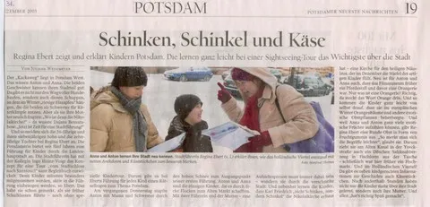Kindertour Potsdam Regina Ebert