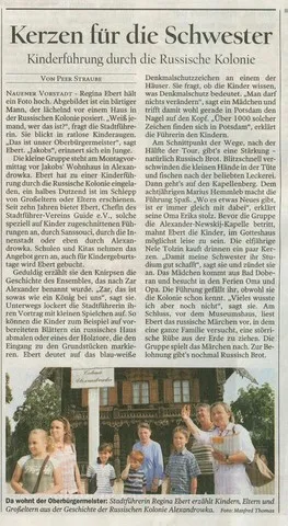 Kinderführung Russische Kolonie Regina Ebert