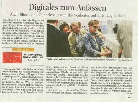 Führung Blinde und Gehörlose Ifa Regina Ebert