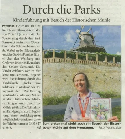 Kinderführung Historische Mühle Potsdam Regina Ebert
