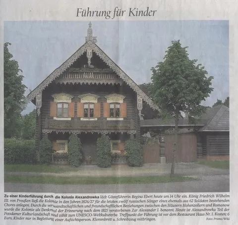 Kinderführung Regina Ebert Alexandrowka Potsdam