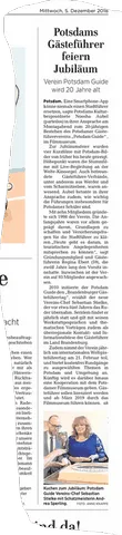 20 Jahre Potsdam Guide Regina Ebert