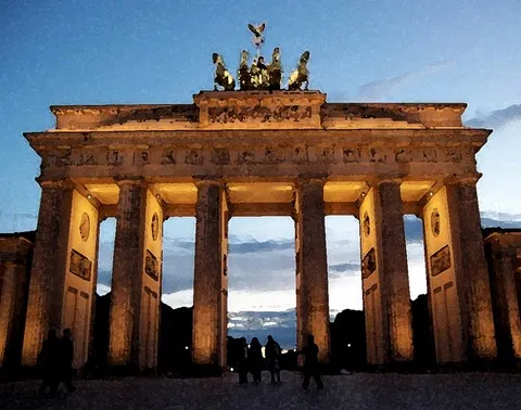Brandenburger Tor gemalt